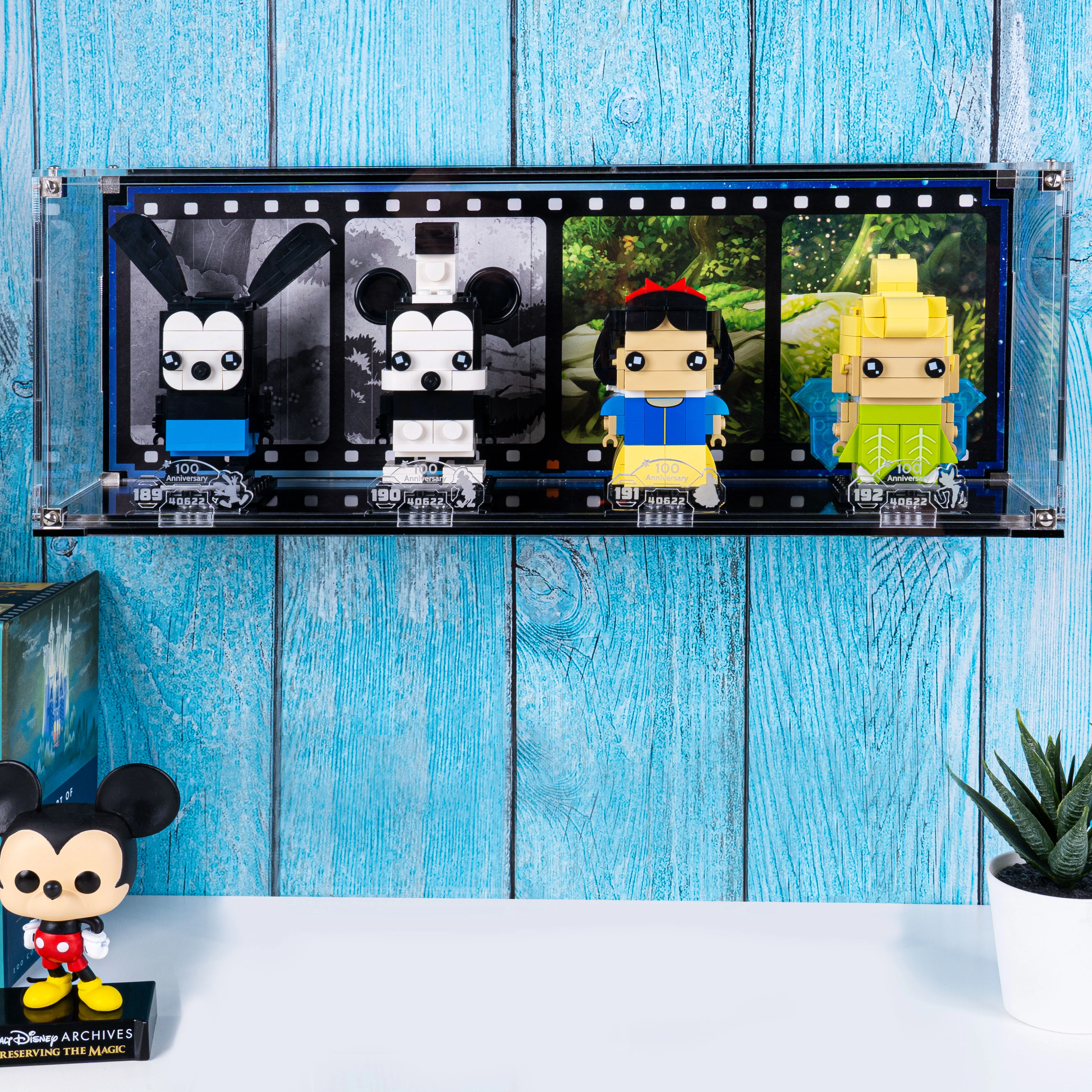 Wall Mounted Display Case for LEGO® Brickheadz Disney 100th Celebration (40622) - Image 7