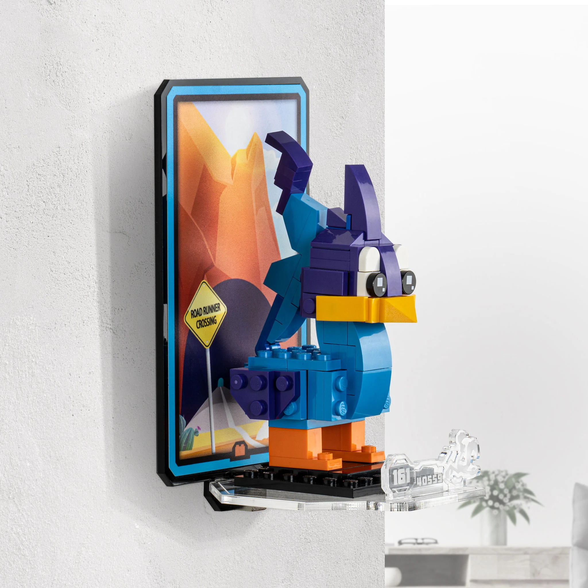 Wall Mounted Display for LEGO® Brickheadz Road Runner & Wile. E. Coyote (40559) - Image 4