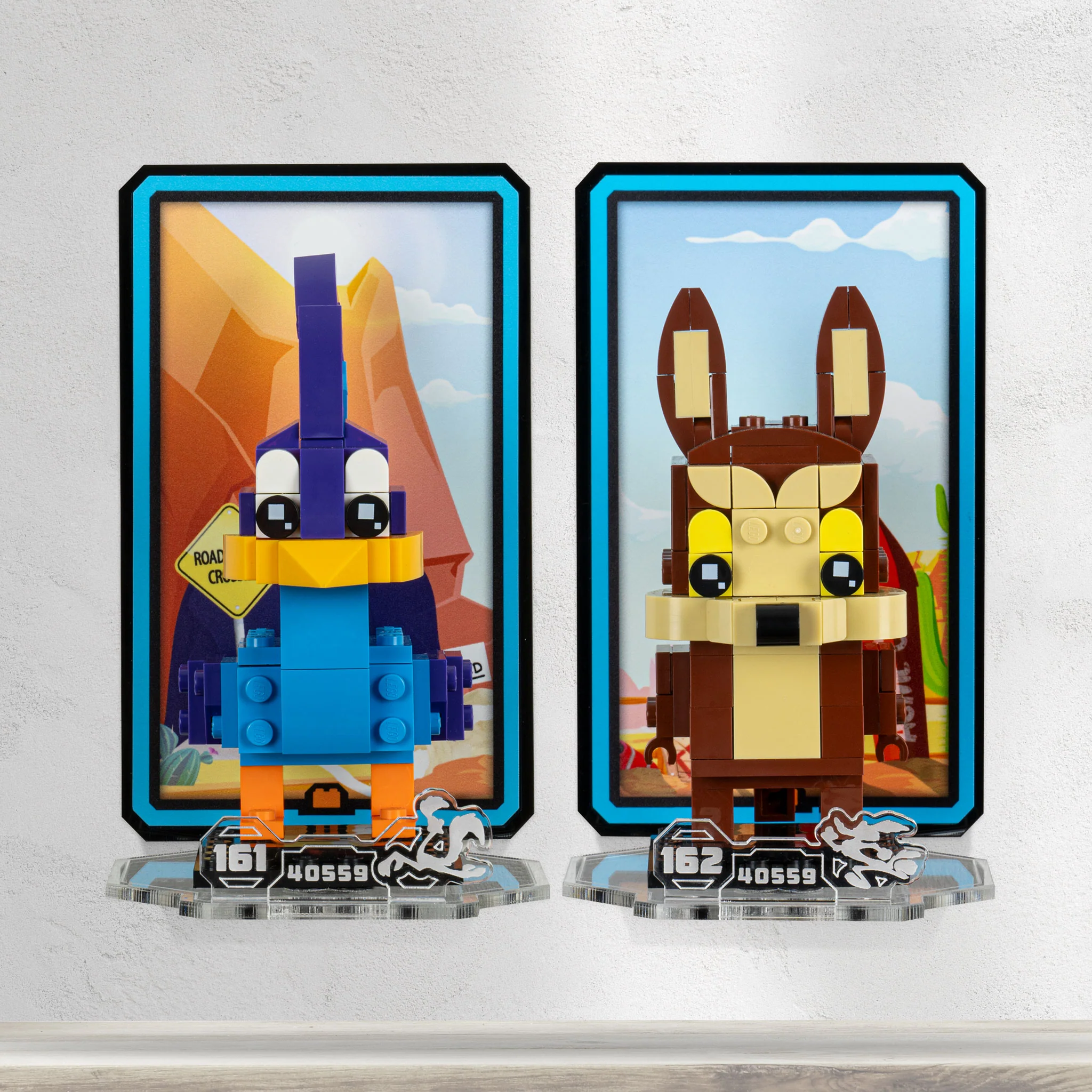Wall Mounted Display for LEGO® Brickheadz Road Runner & Wile. E. Coyote (40559) - Image 7