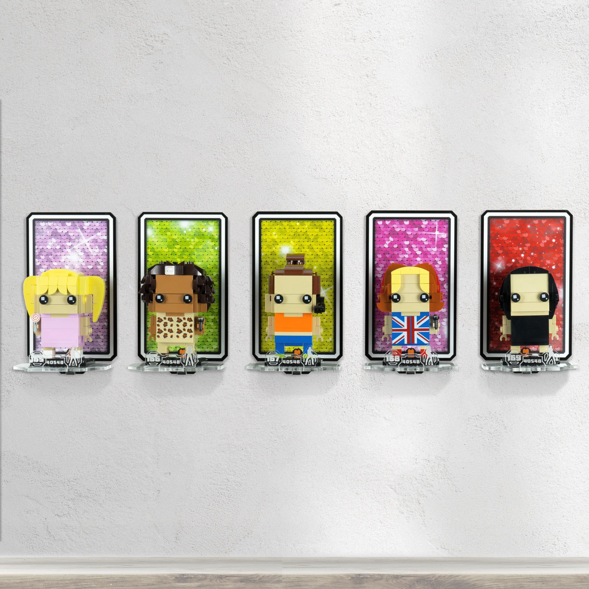 Wall Mounted Display for LEGO® Brickheadz Spice Girls Tribute (40548) - Image 2