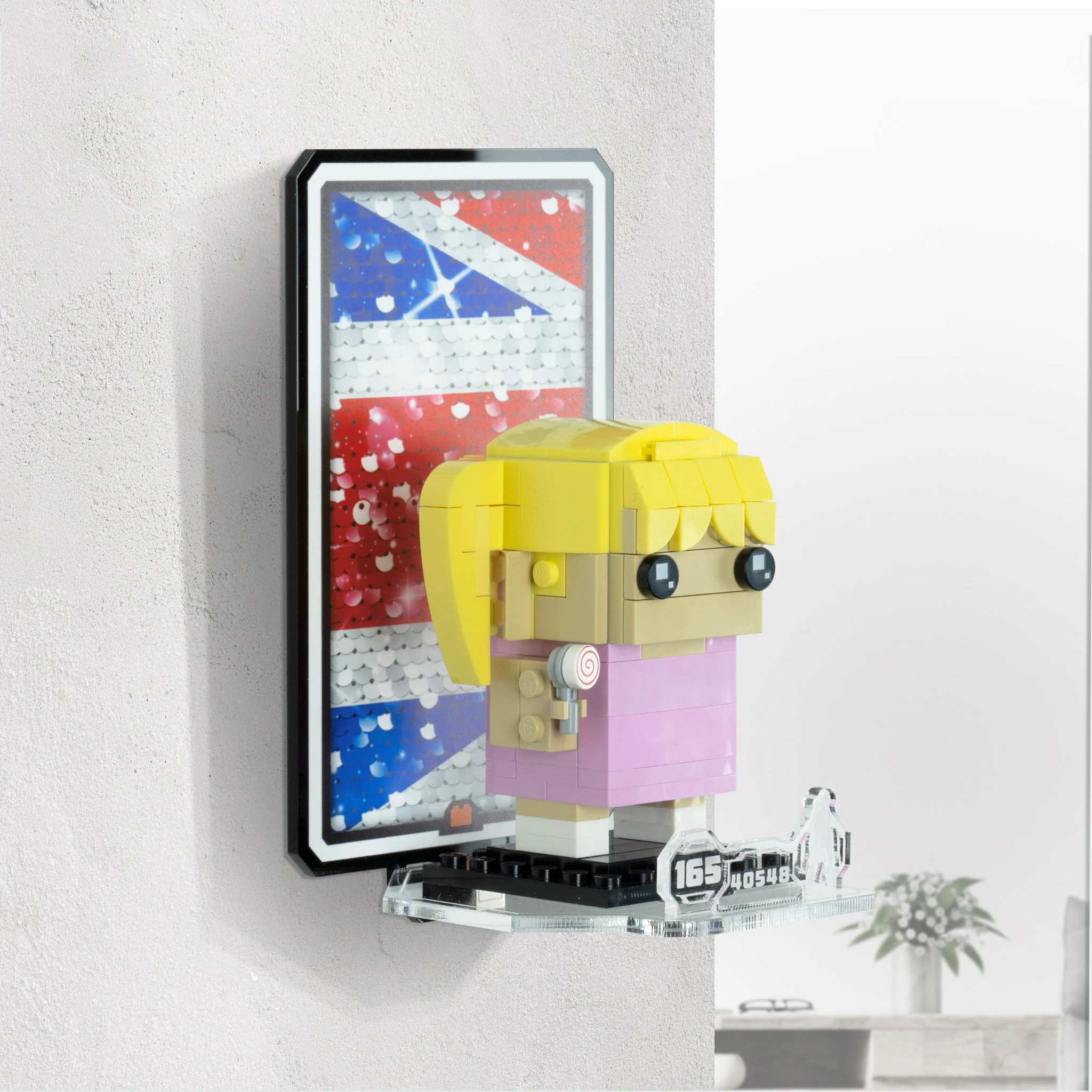 Wall Mounted Display for LEGO® Brickheadz Spice Girls Tribute (40548) - Image 3
