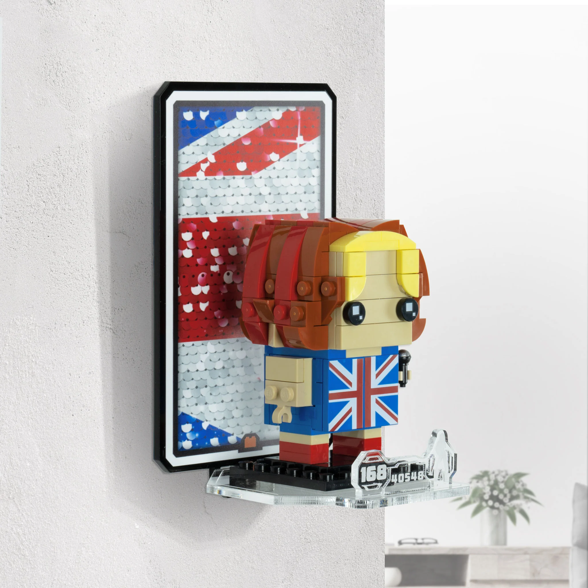 Wall Mounted Display for LEGO® Brickheadz Spice Girls Tribute (40548) - Image 4