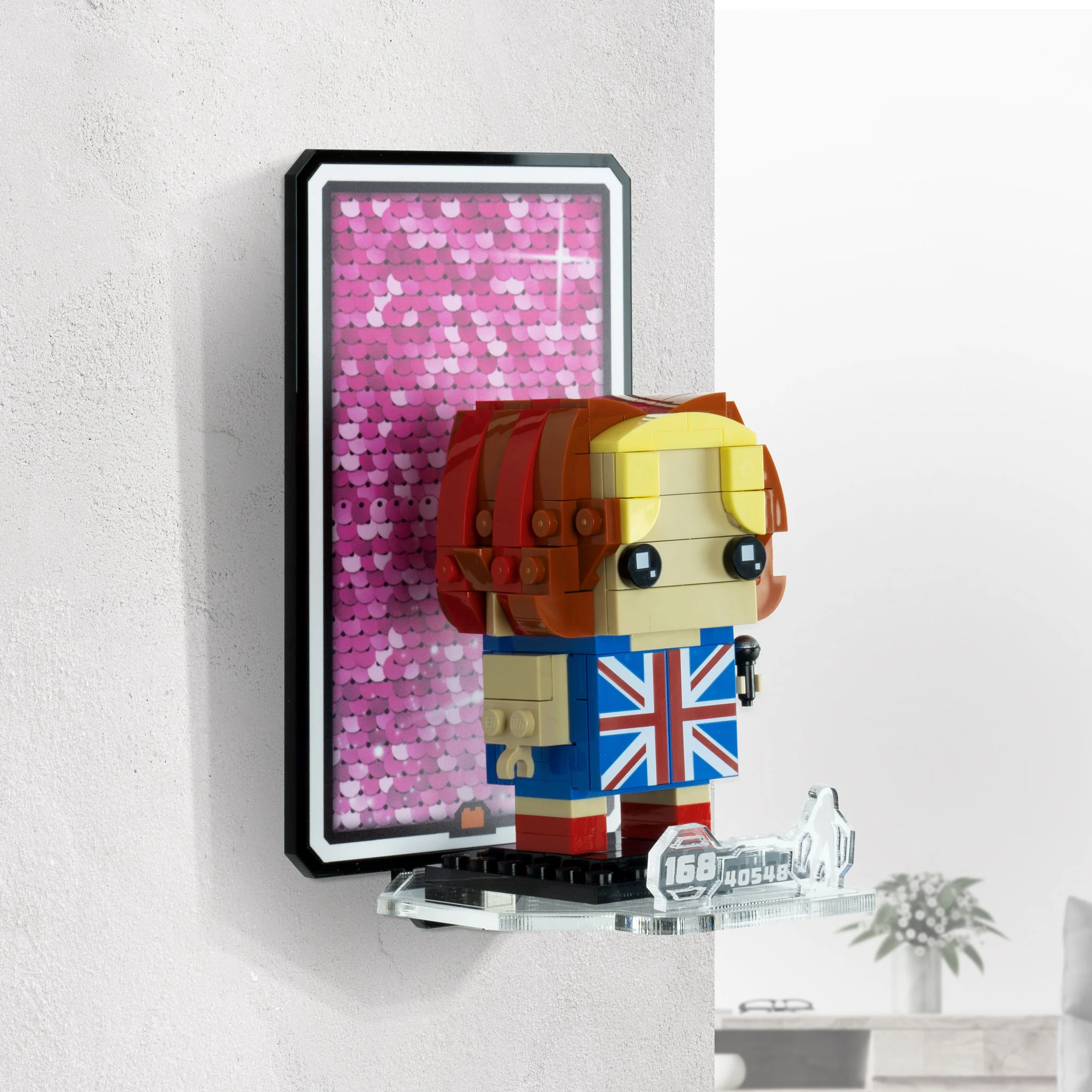 Wall Mounted Display for LEGO® Brickheadz Spice Girls Tribute (40548) - Image 9