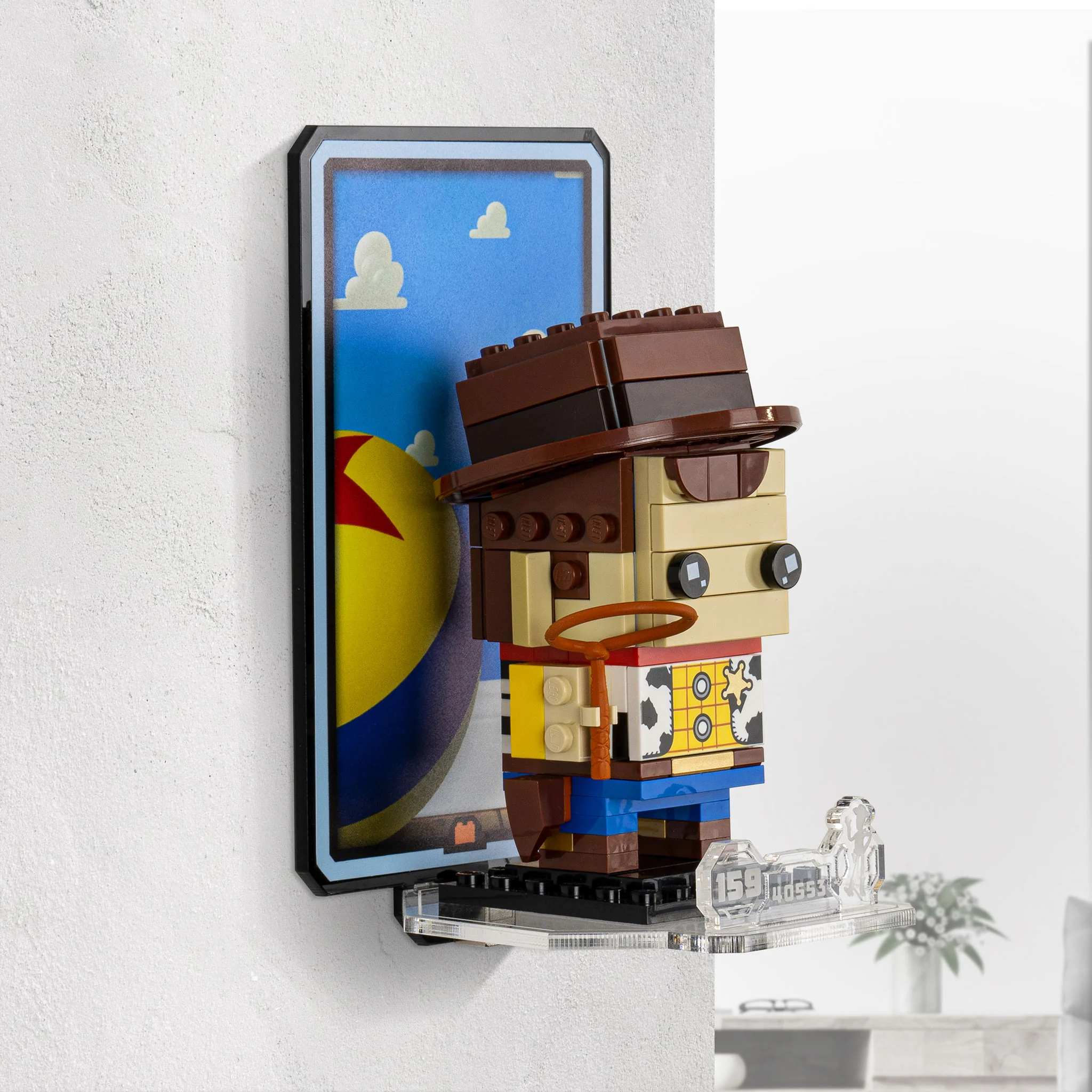 Wall Mounted Display for LEGO® Brickheadz Woody & Bo Peep (40553) - Image 3