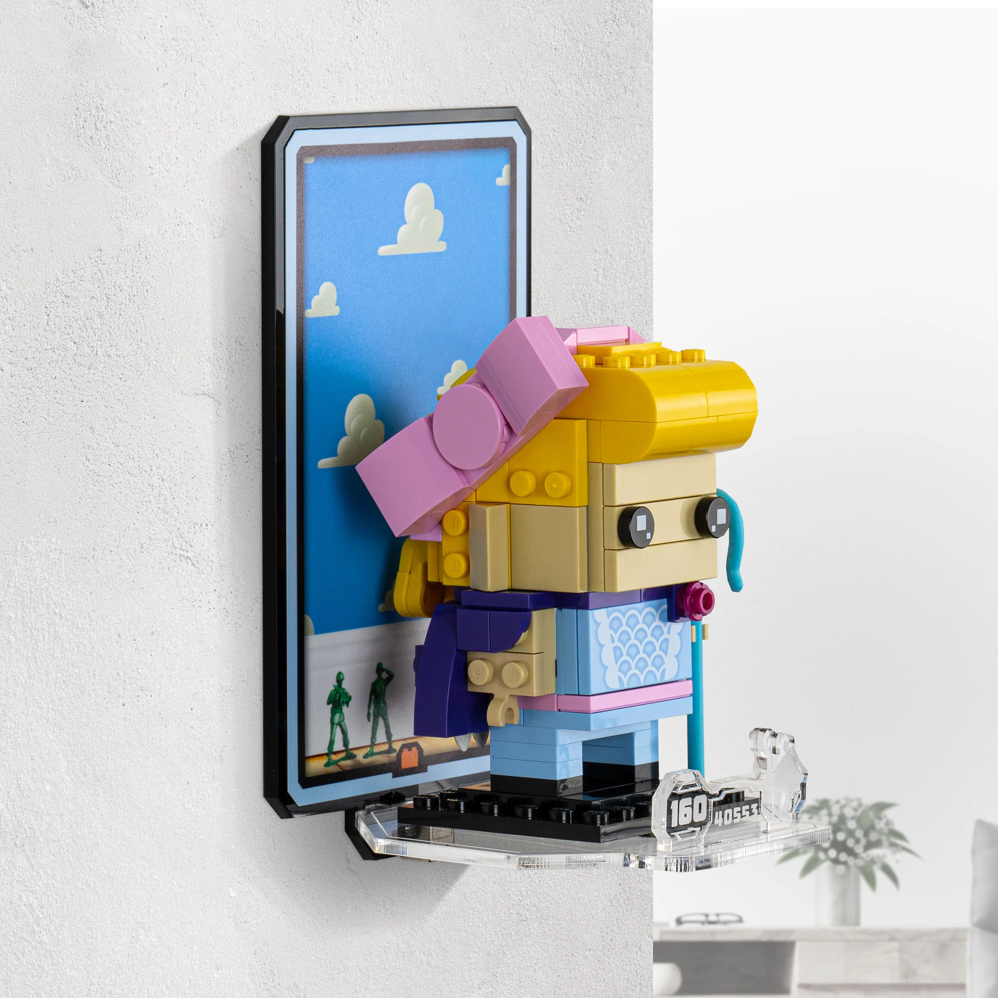Wall Mounted Display for LEGO® Brickheadz Woody & Bo Peep (40553) - Image 4