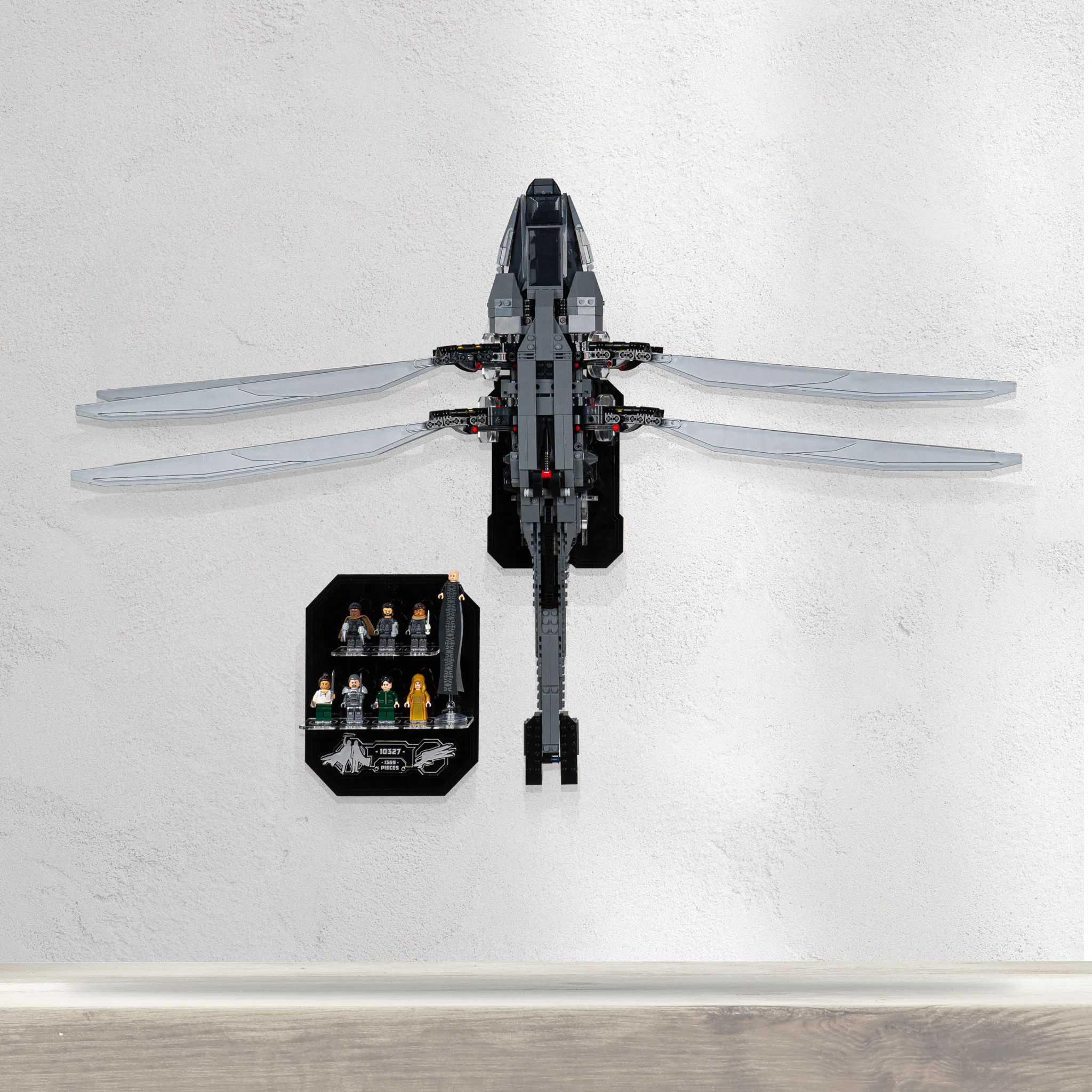 Wall mounted Display for LEGO® Icons Dune Atreides Royal Ornithopter (10327) - Image 2
