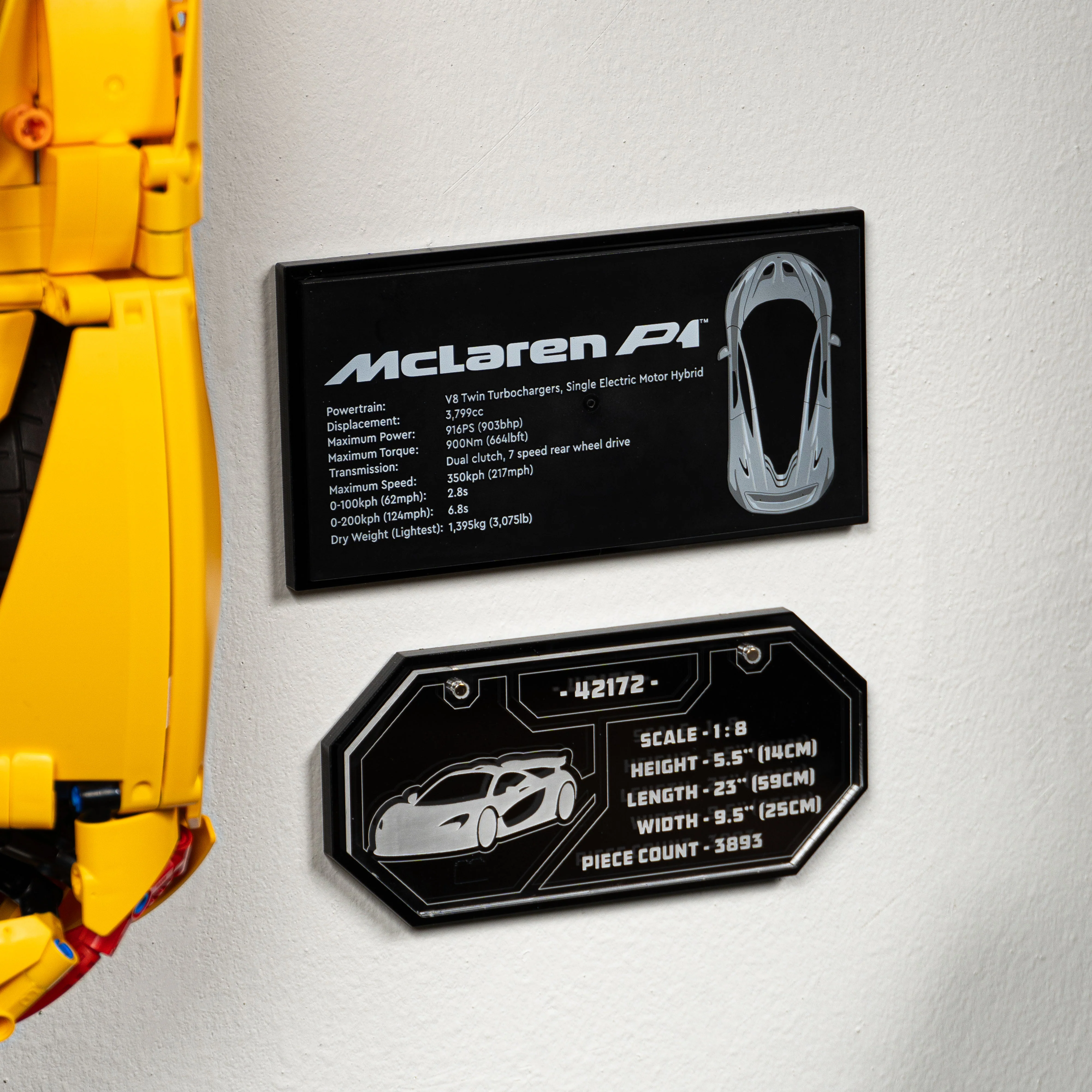 Wall Mounted Display for LEGO® Technic™ McLaren P1™ (42172) - Image 19