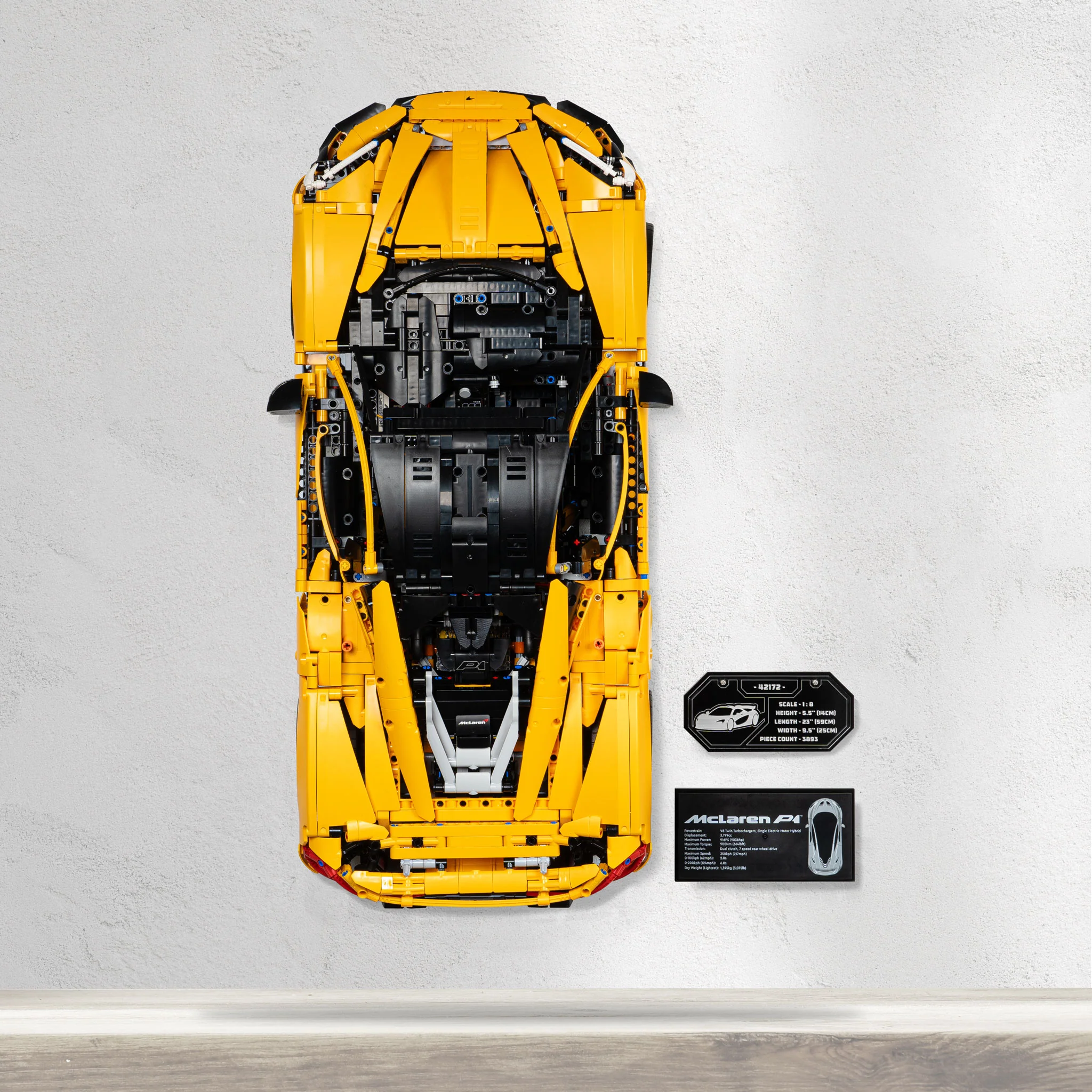 Wall Mounted Display for LEGO® Technic™ McLaren P1™ (42172) - Image 4