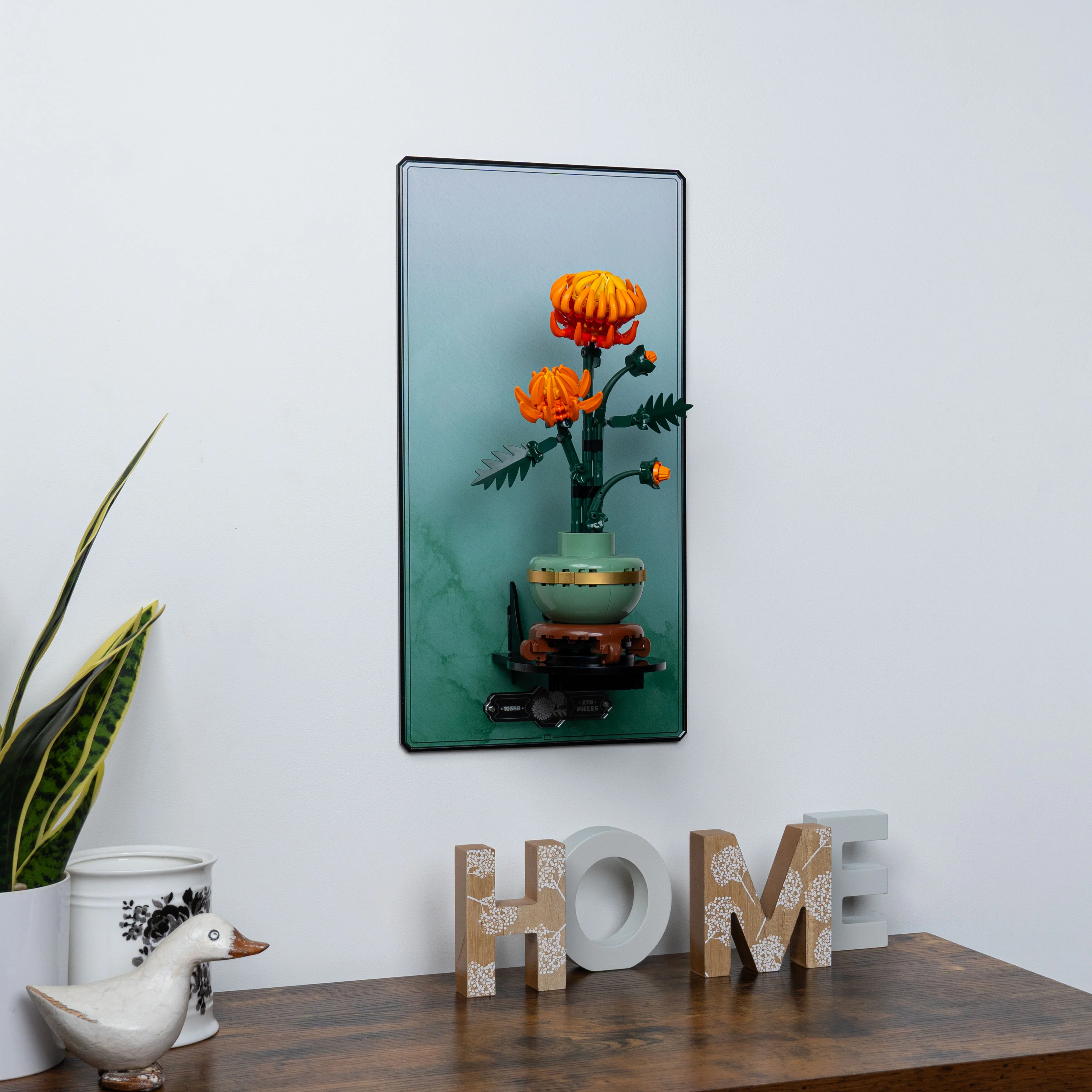 Wall Mounted Display Stand for LEGO® Botanicals Chrysanthemum (10368) - Image 3
