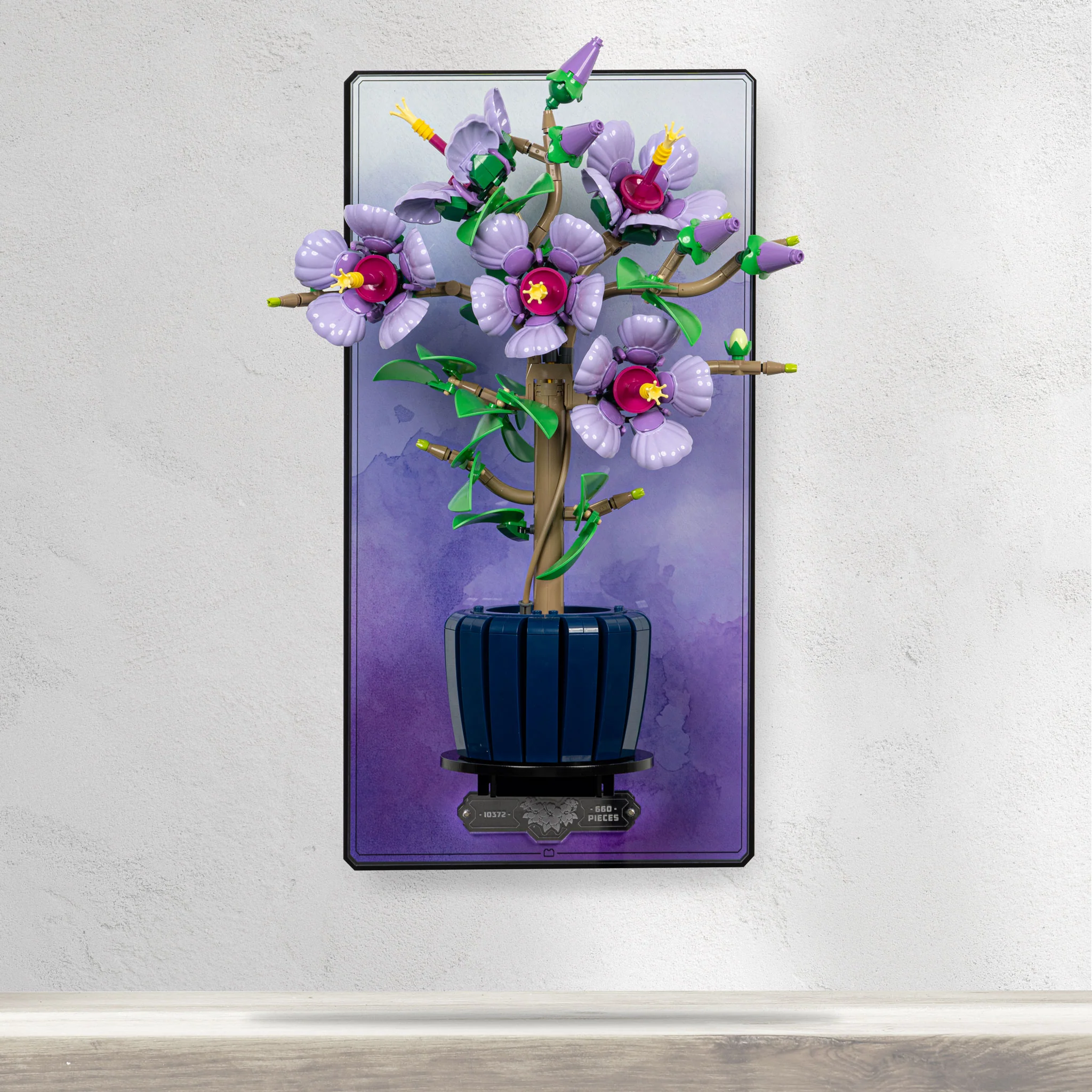 Wall Mounted Display Stand for LEGO® Botanicals Hibiscus (10372) - Image 4