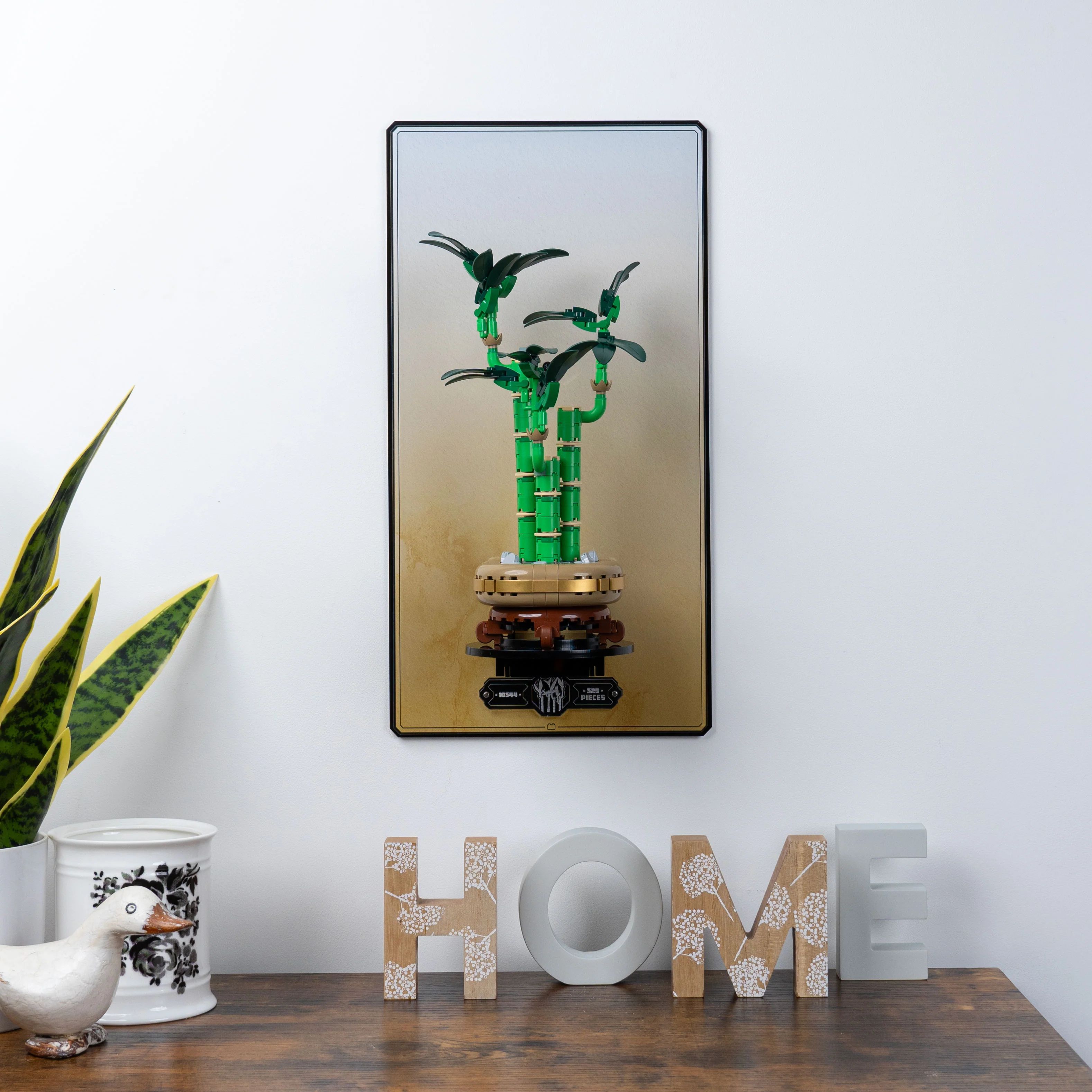 Wall Mounted Display Stand for LEGO® Botanicals Lucky Bamboo (10344) - Image 4