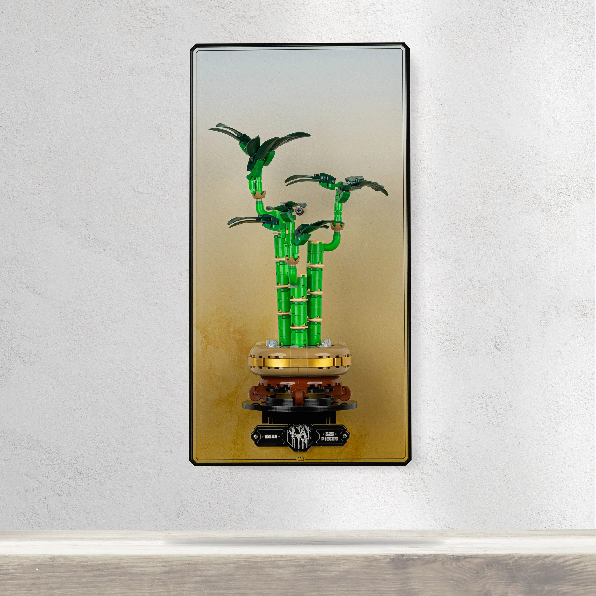 Wall Mounted Display Stand for LEGO® Botanicals Lucky Bamboo (10344) - Image 6