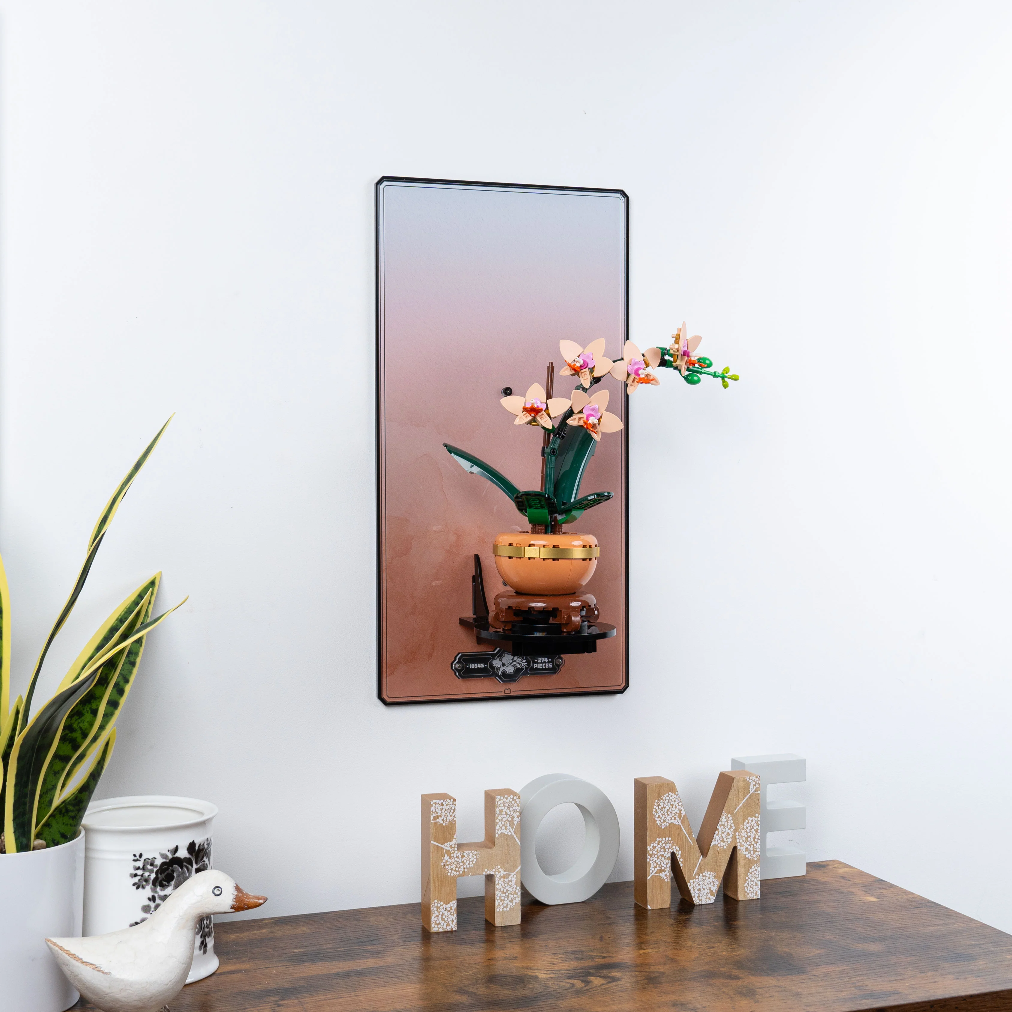 Wall Mounted Display Stand for LEGO® Botanicals Mini Orchid (10343) - Image 5