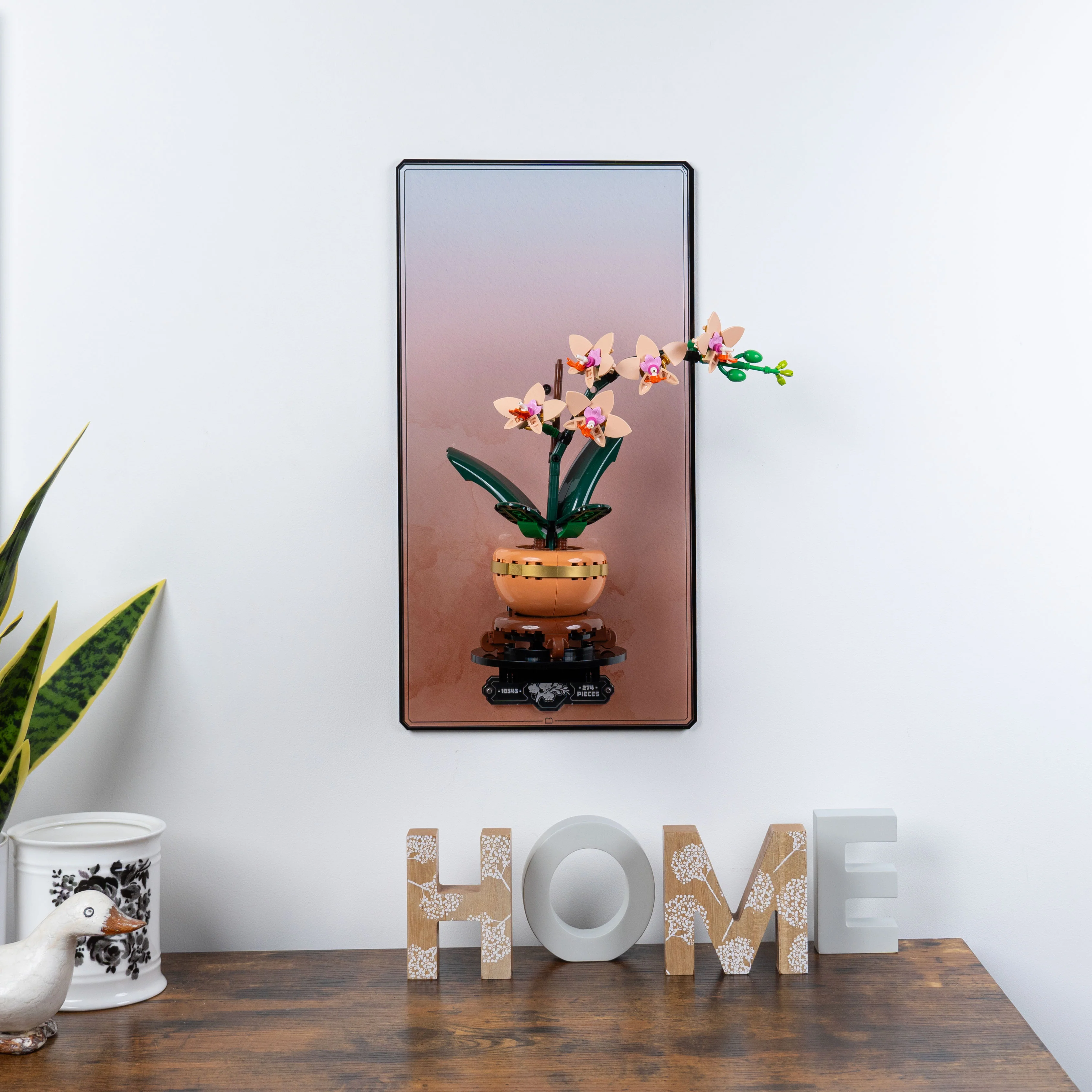 Wall Mounted Display Stand for LEGO® Botanicals Mini Orchid (10343) - Image 6