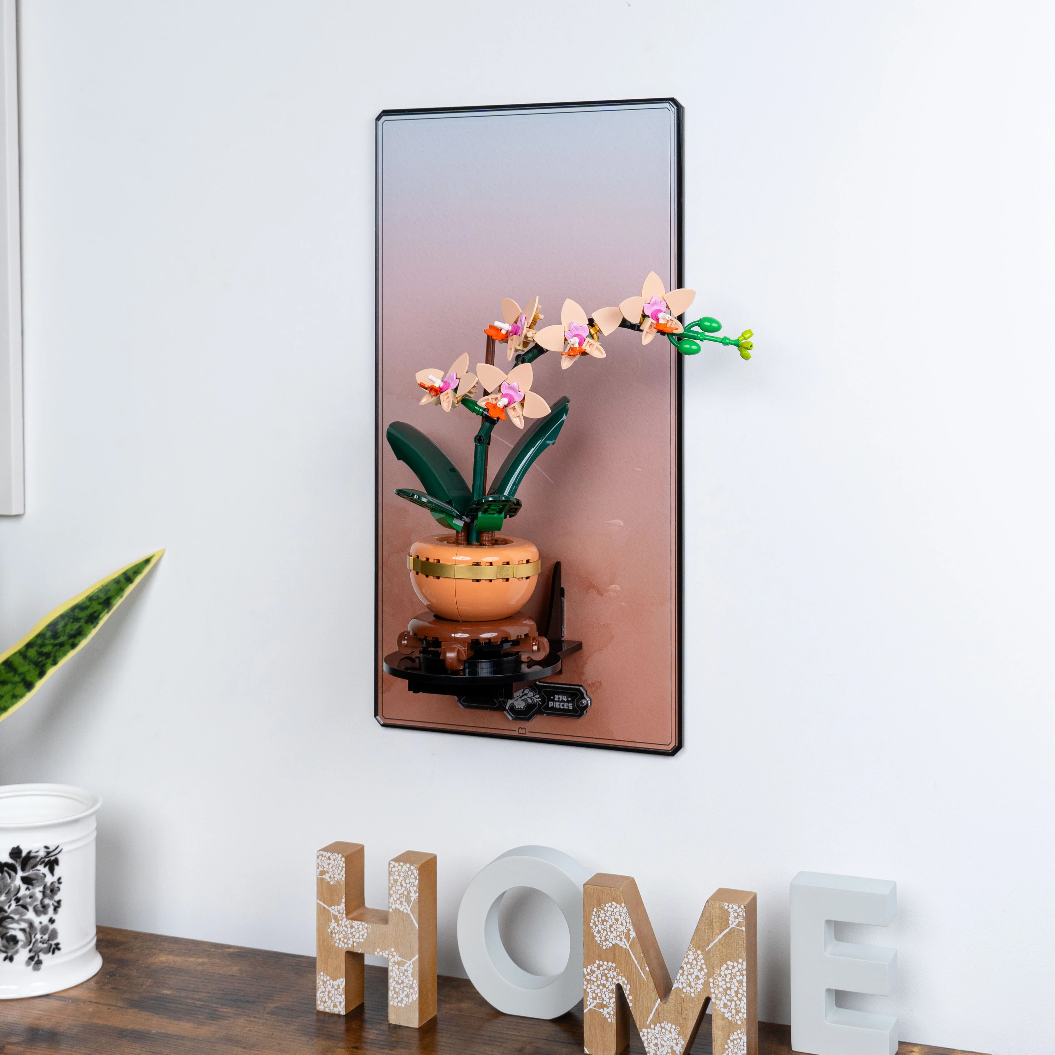 Wall Mounted Display Stand for LEGO® Botanicals Mini Orchid (10343) - Image 8