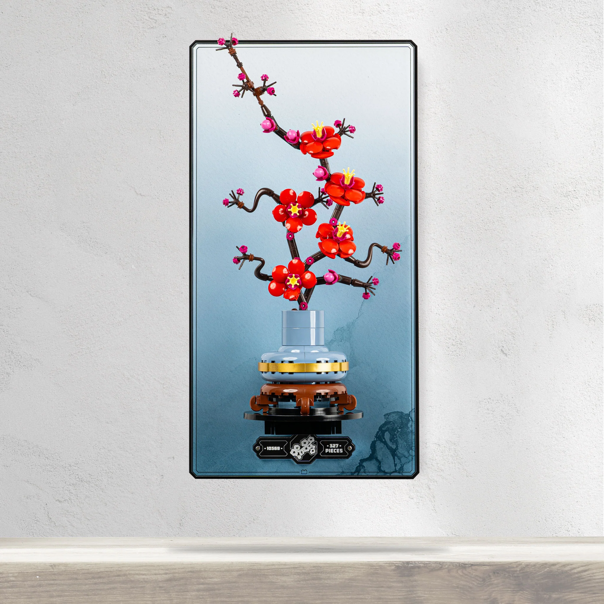 Wall Mounted Display Stand for LEGO® Botanicals Plum Blossom Flower (10369) - Image 8
