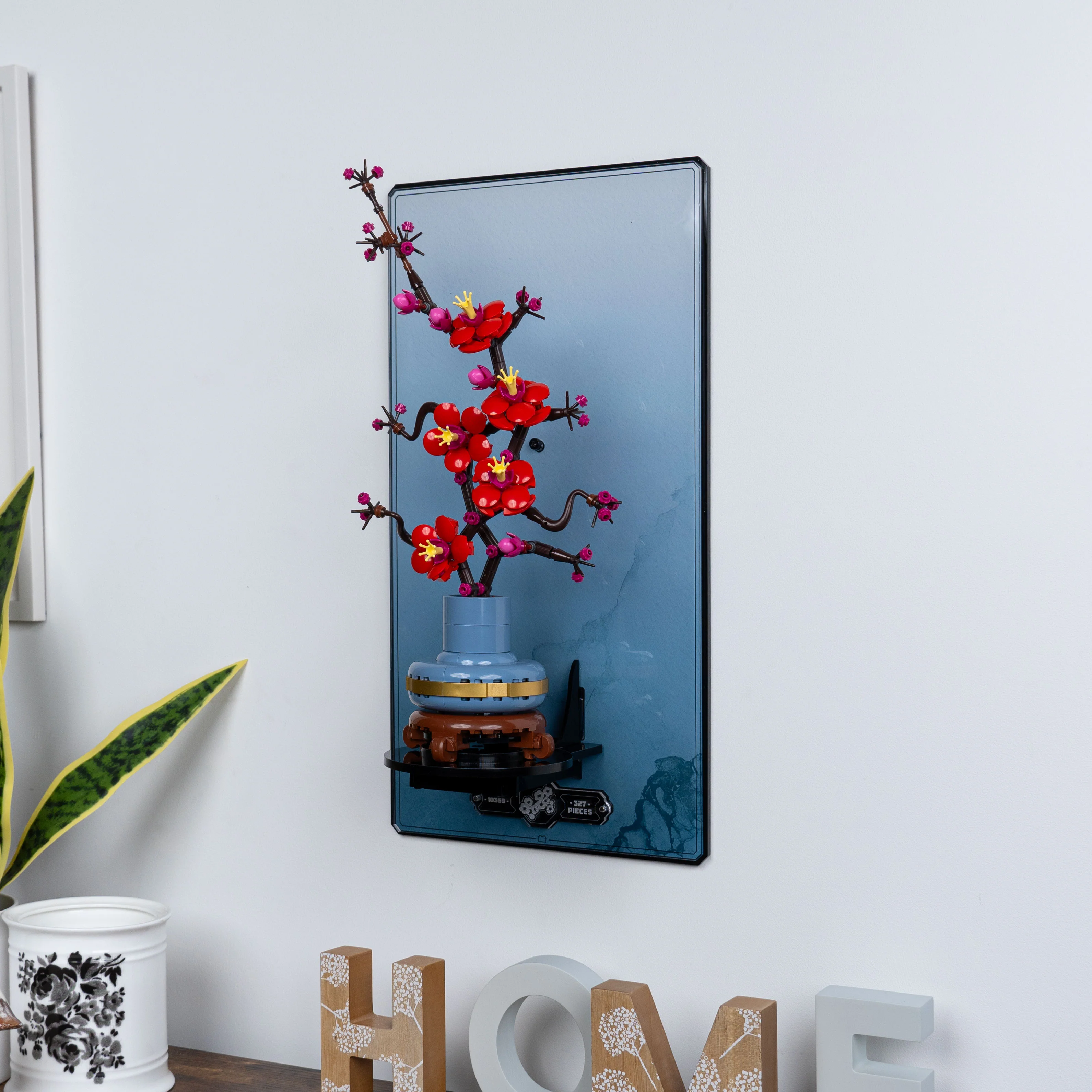 Wall Mounted Display Stand for LEGO® Botanicals Plum Blossom Flower (10369) - Image 9