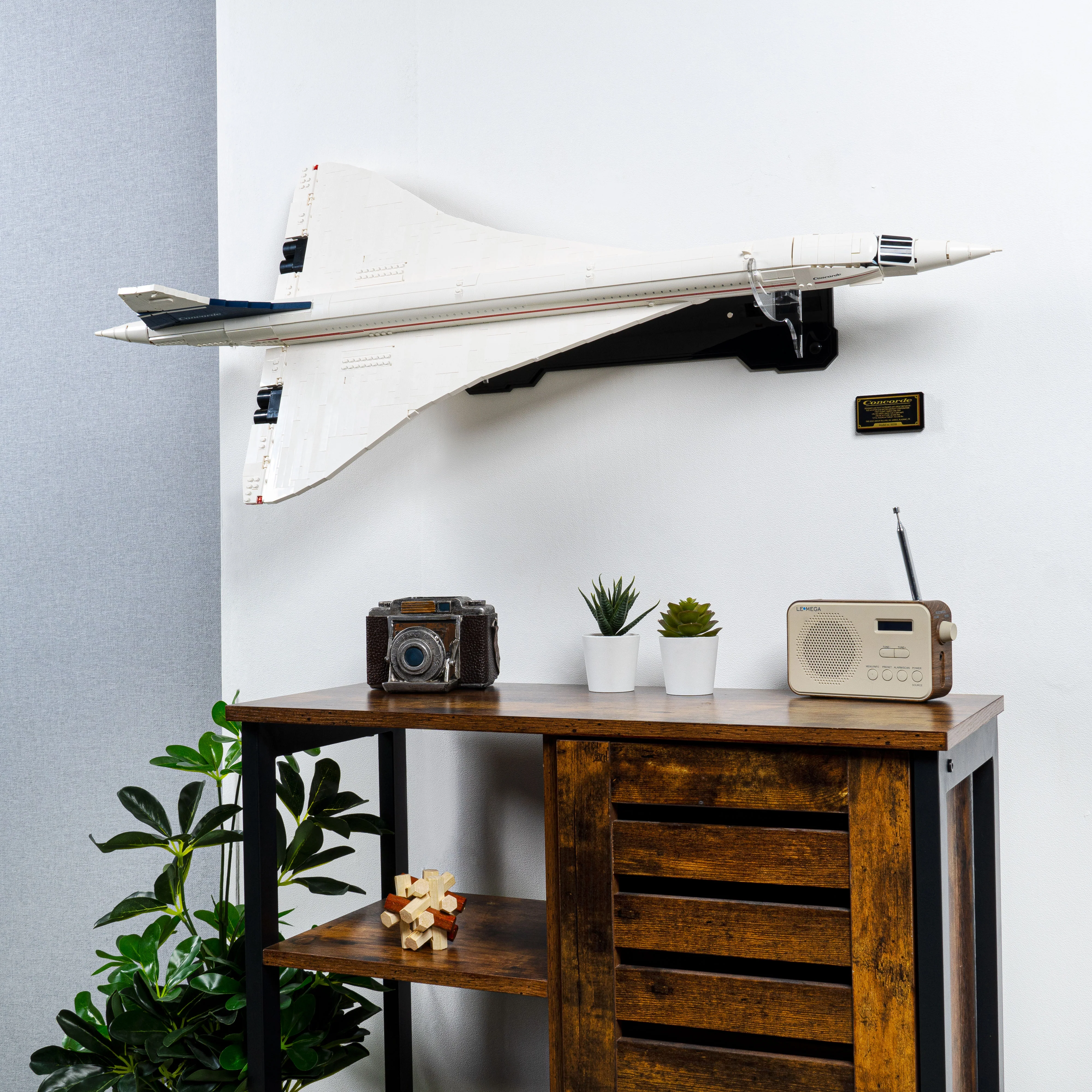 Wall mounted Display Stand for LEGO® Icons: Concorde (10318) - Image 8