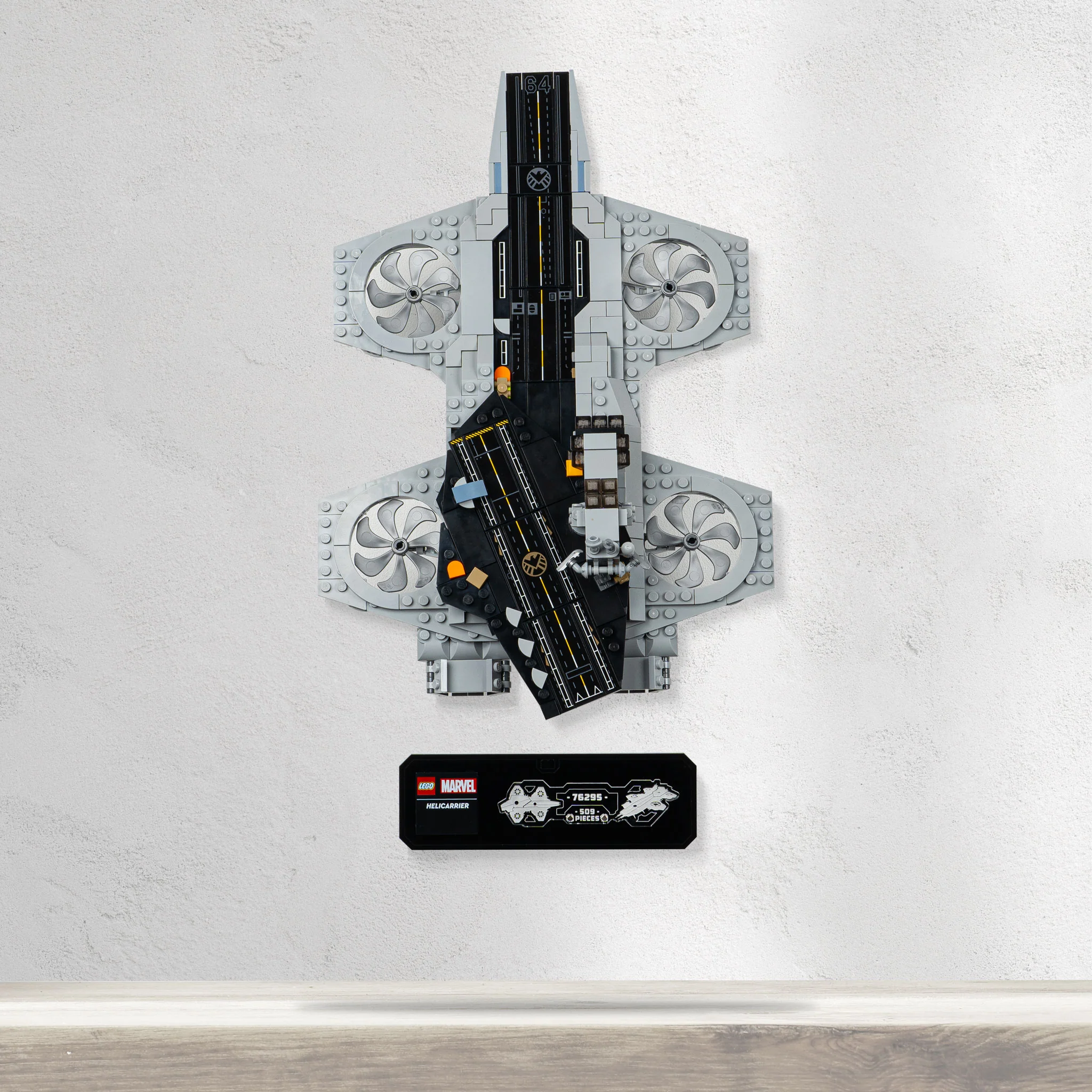 Wall Mounted Display Stand for LEGO® Marvel™ The Avengers Helicarrier (76295) - Image 2