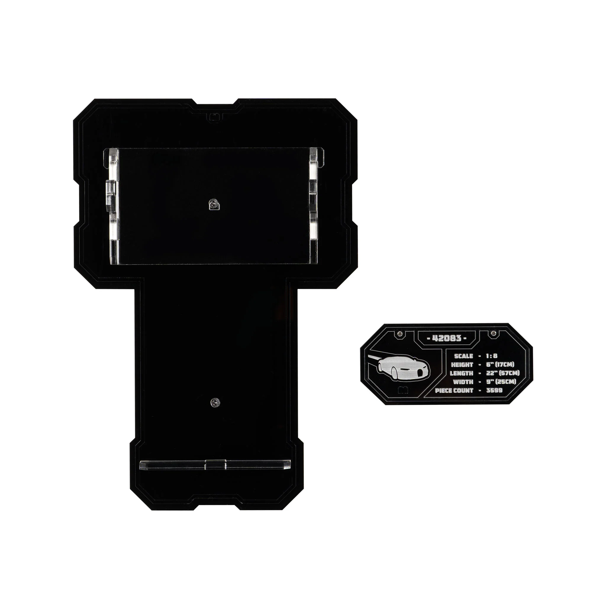 Wall Mounted Display Stand for LEGO® Technic™ Bugatti Chiron (42083) - Image 10