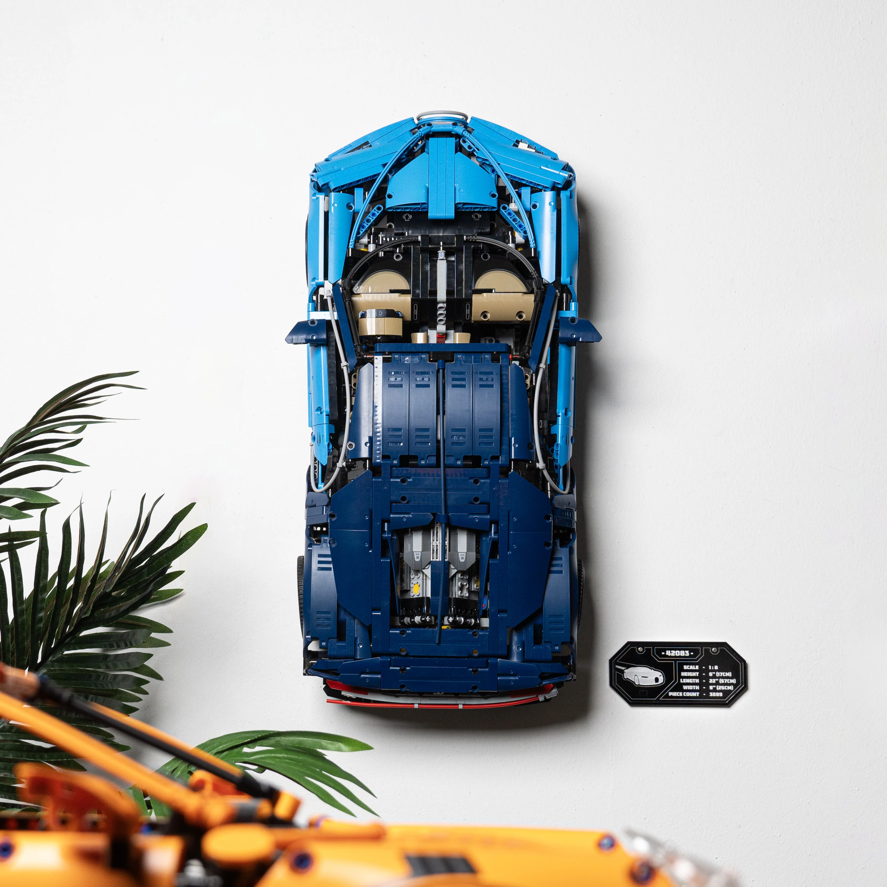 Wall Mounted Display Stand for LEGO® Technic™ Bugatti Chiron (42083) - Image 13