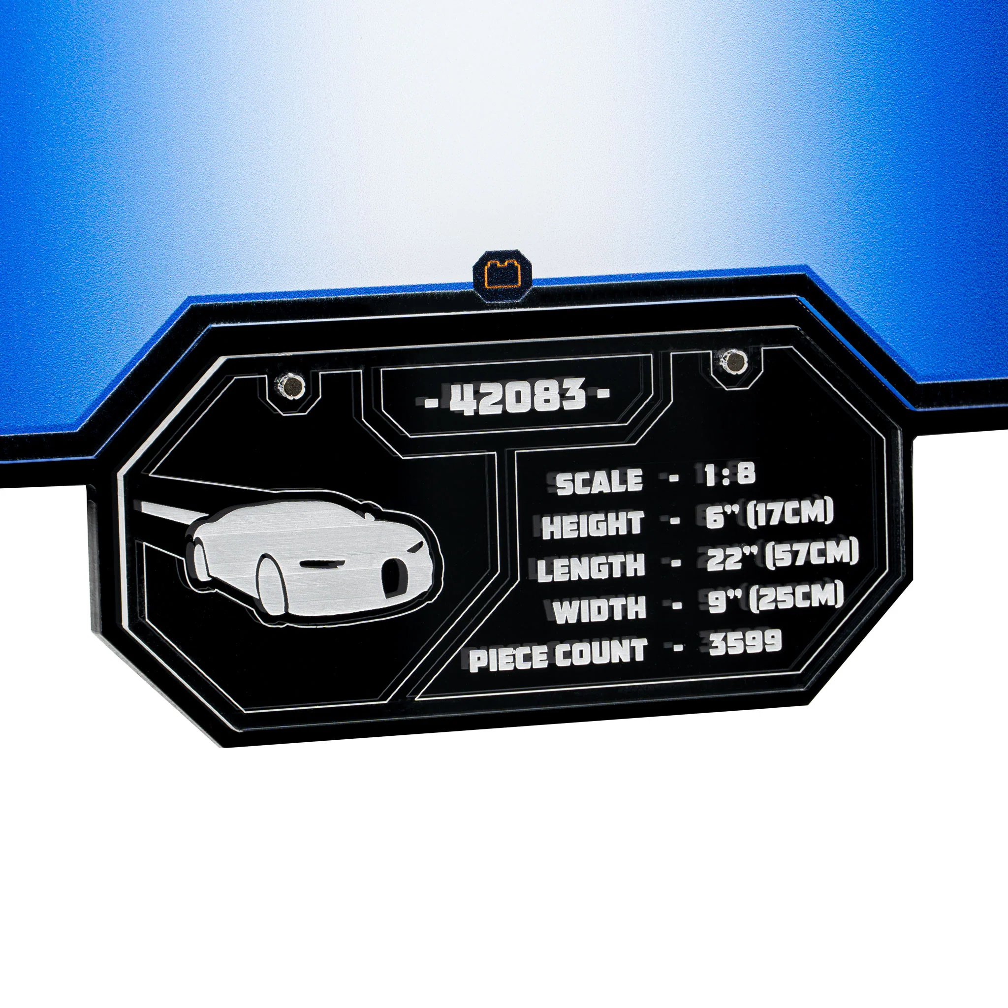 Wall Mounted Display Stand for LEGO® Technic™ Bugatti Chiron (42083) - Image 5