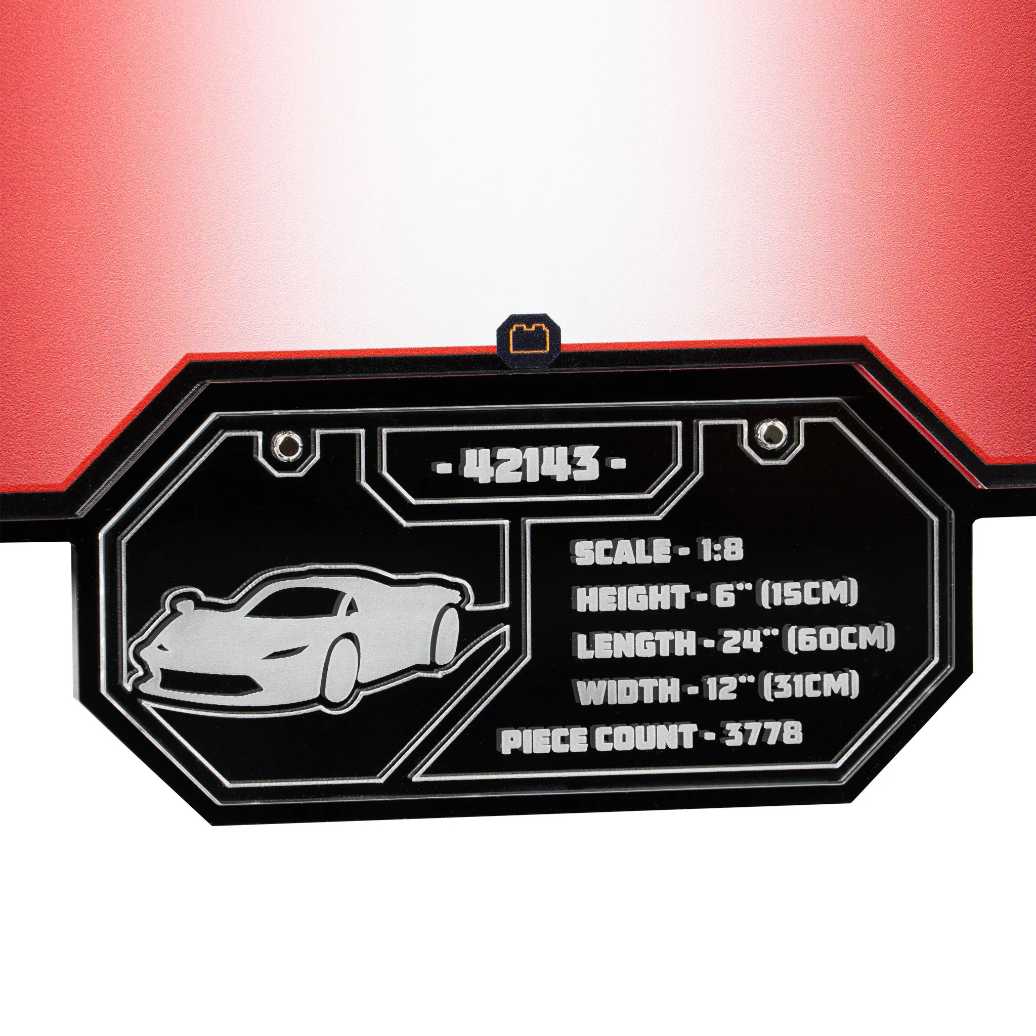 Wall Mounted Display Stand for LEGO® Technic™ Ferrari Daytona SP3 (42143) - Image 5