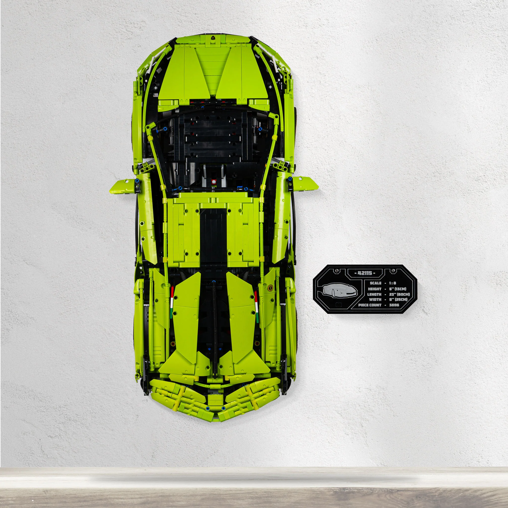 Wall Mounted Display Stand for LEGO® Technic™ Lamborghini Sián (42115) - Image 7