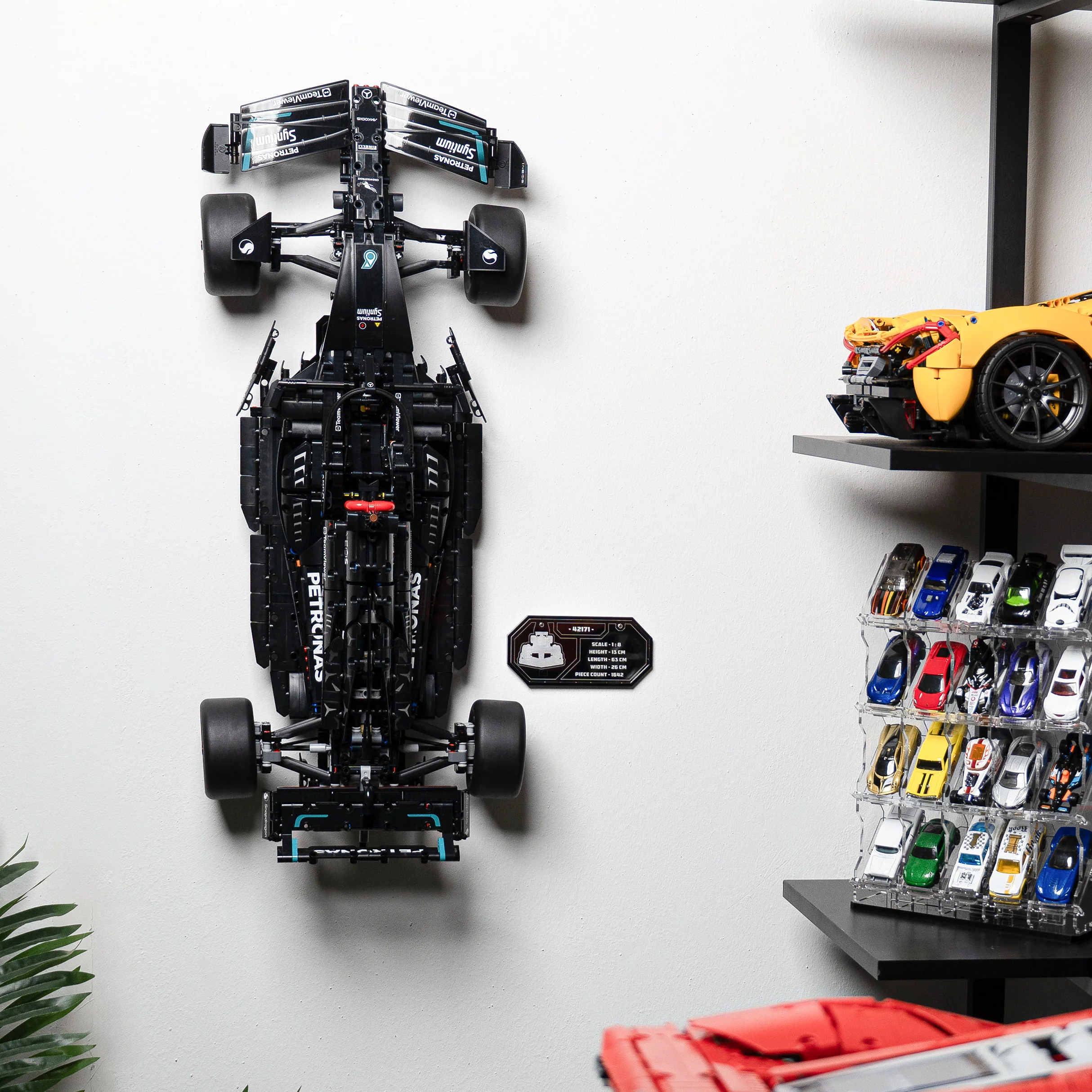 Wall Mounted Display Stand for LEGO® Technic™ Mercedes-AMG F1 W14 E (42171) - Image 12