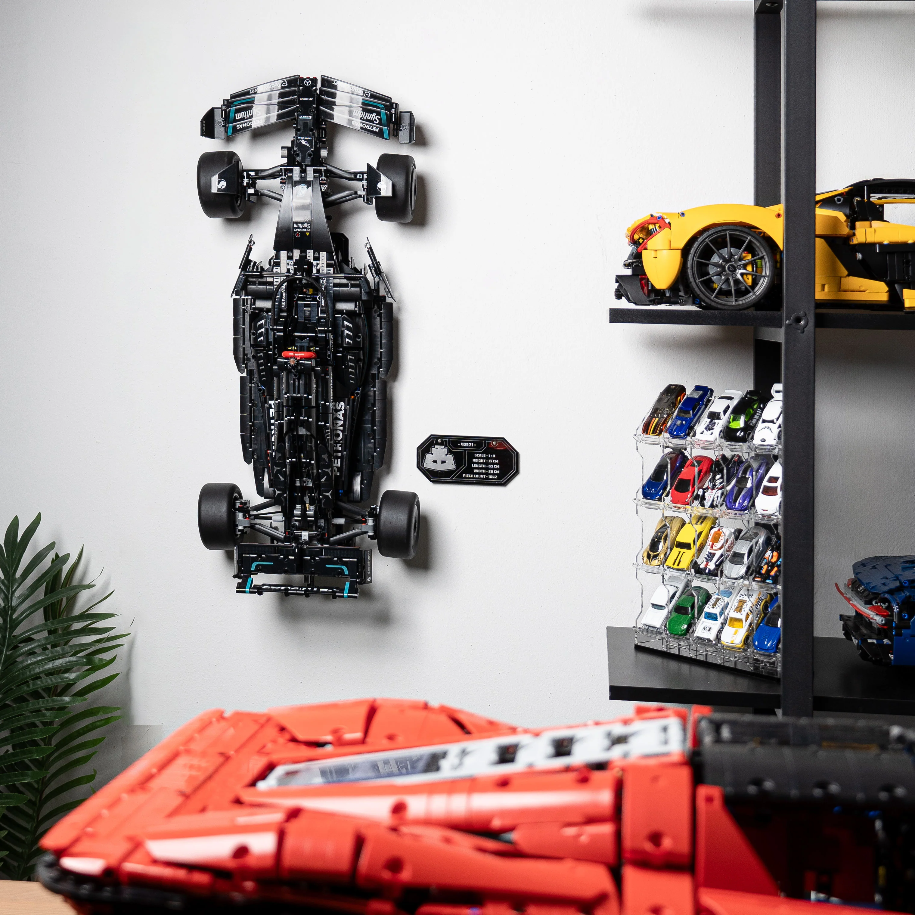 Wall Mounted Display Stand for LEGO® Technic™ Mercedes-AMG F1 W14 E (42171) - Image 16