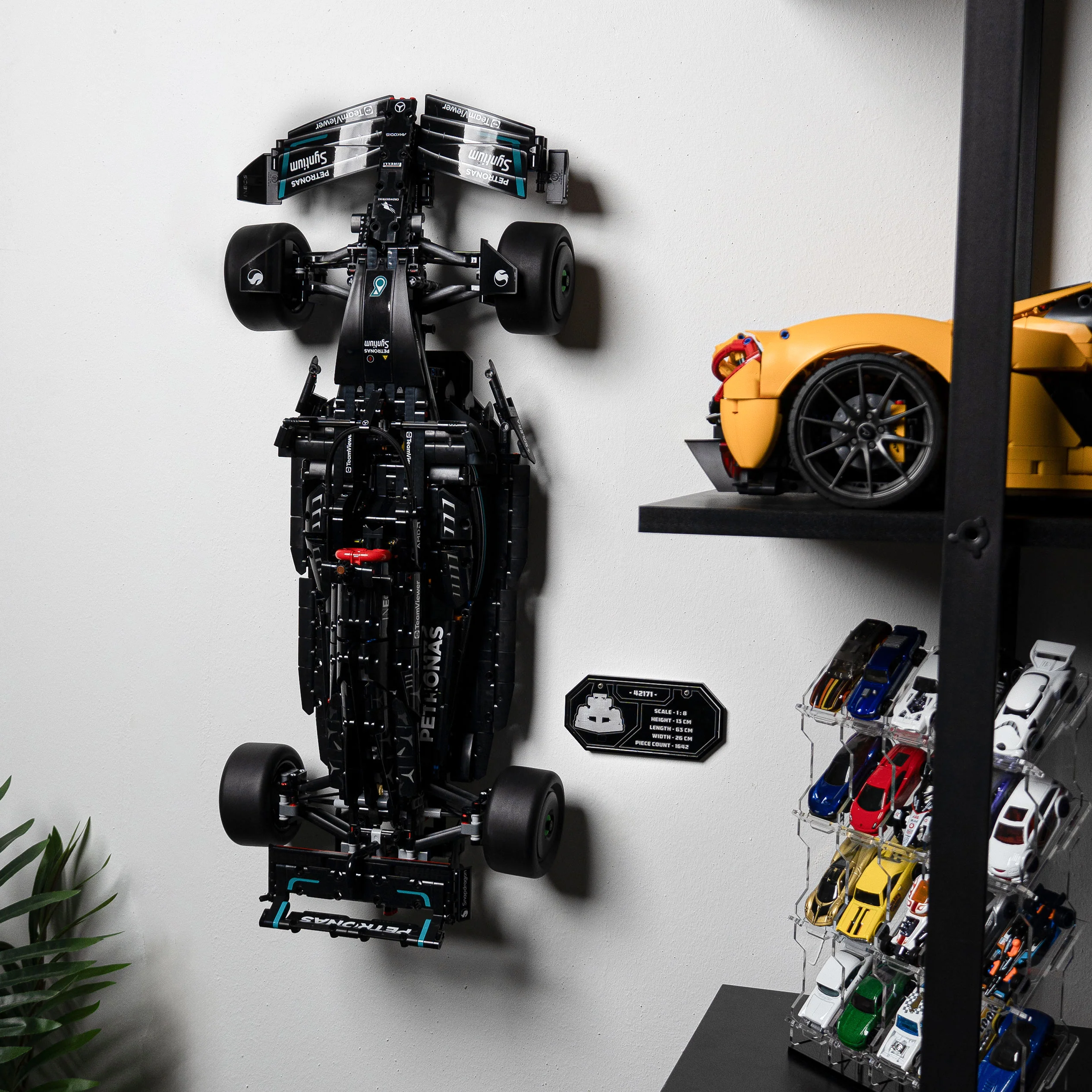 Wall Mounted Display Stand for LEGO® Technic™ Mercedes-AMG F1 W14 E (42171) - Image 17