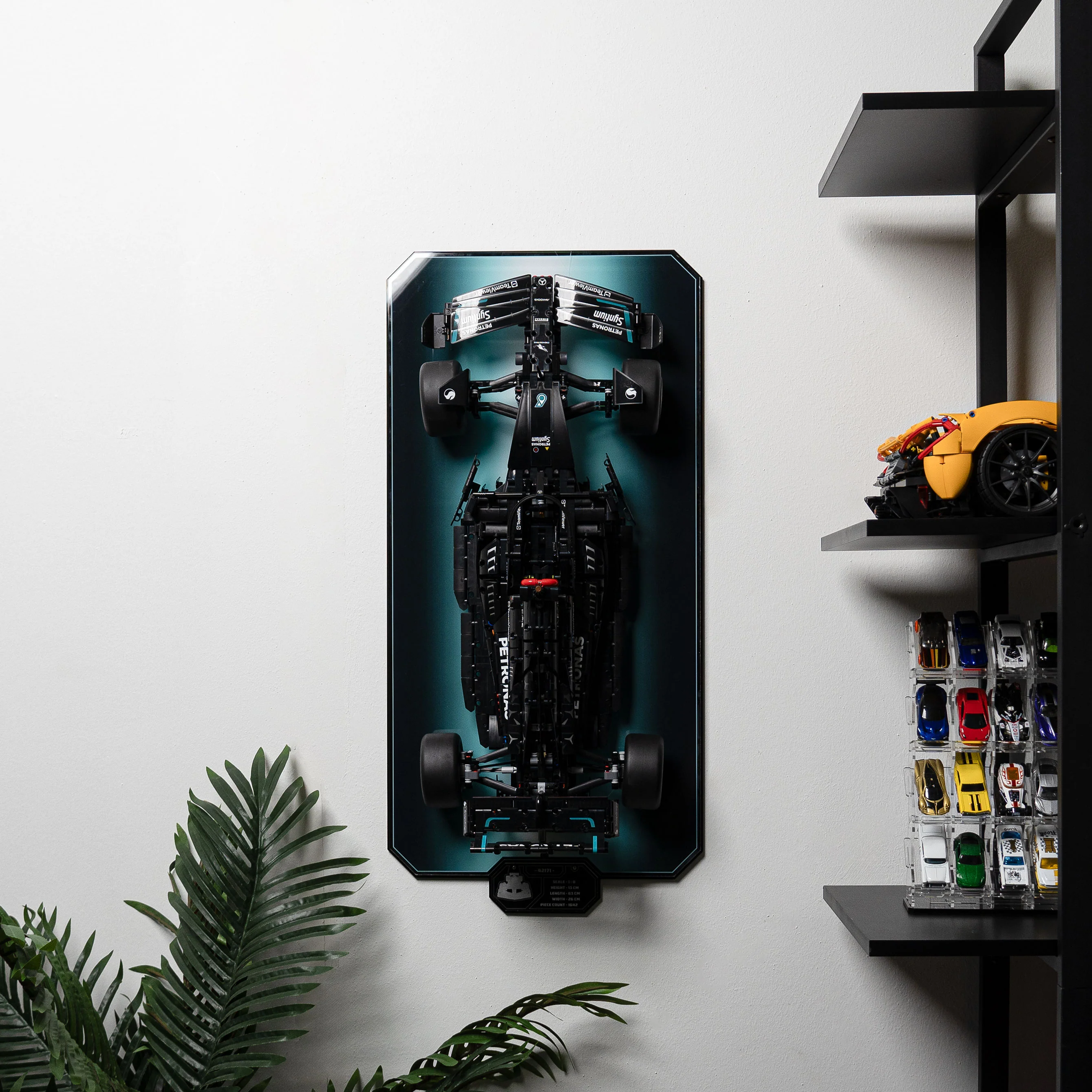 Wall Mounted Display Stand for LEGO® Technic™ Mercedes-AMG F1 W14 E (42171) - Image 5