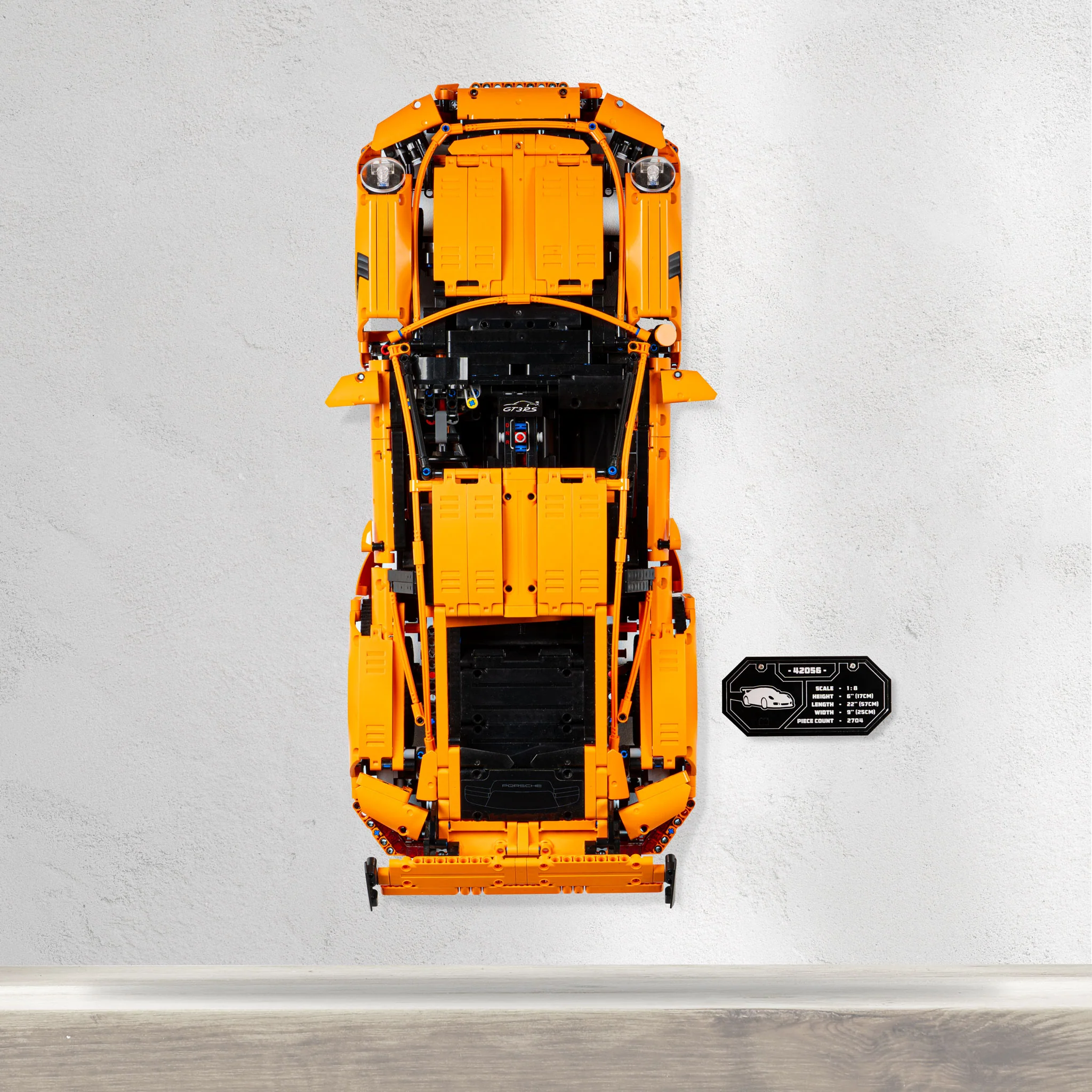 Wall Mounted Display Stand for LEGO® Technic™ Porsche 911 GT3 RS (42056) - Image 7