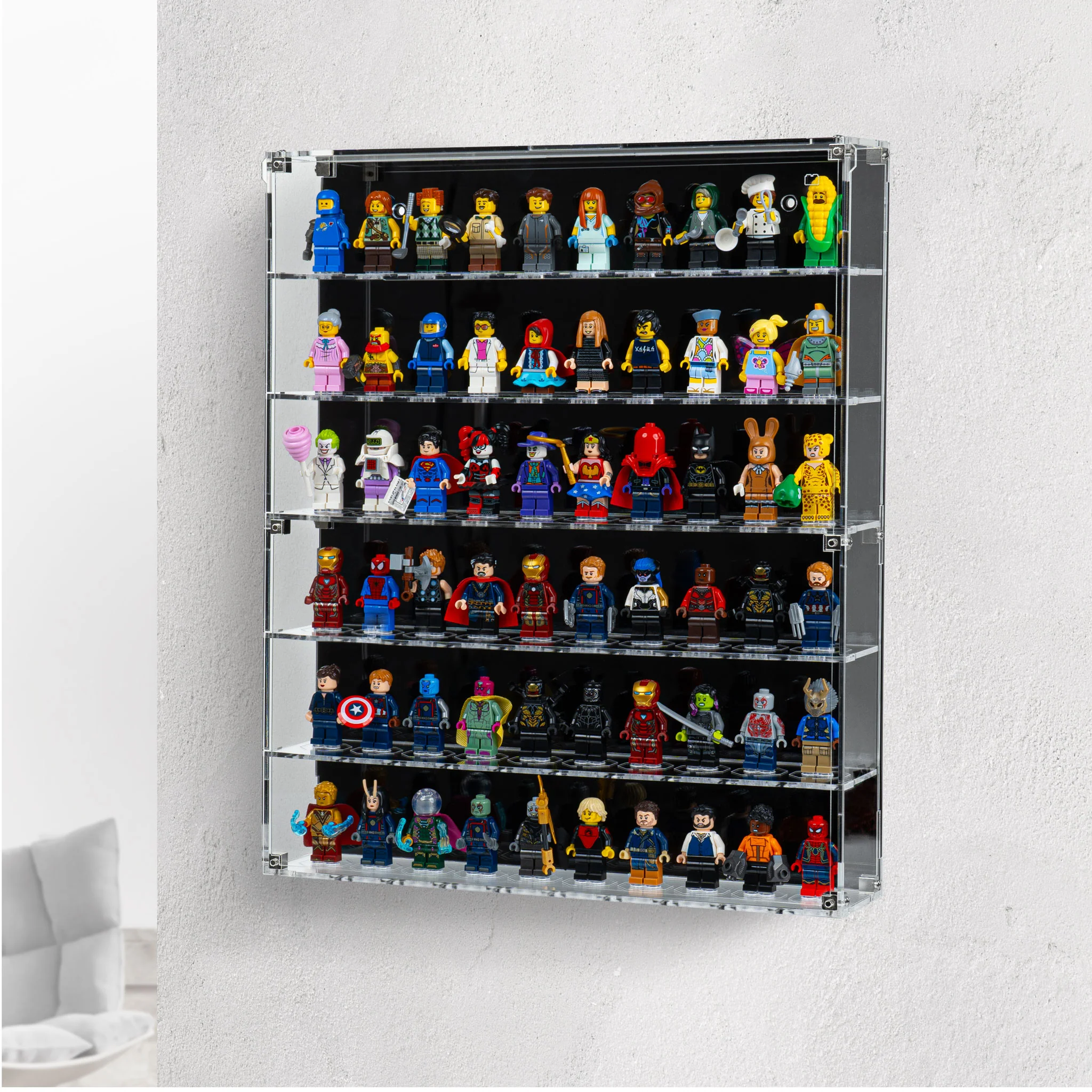 Wall Mounted Tiered Display Cases for LEGO® Minifigures - Image 3