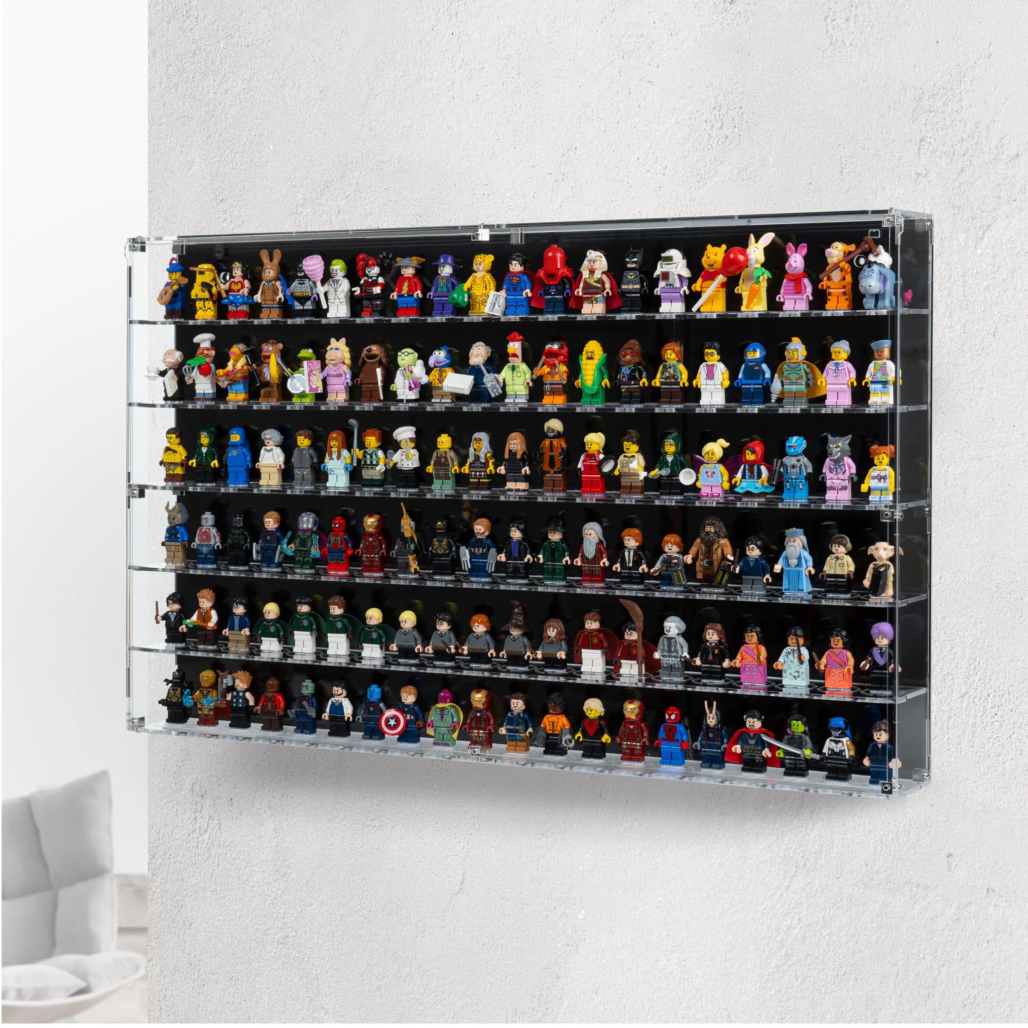 Wall Mounted Tiered Display Cases for LEGO® Minifigures - Image 5